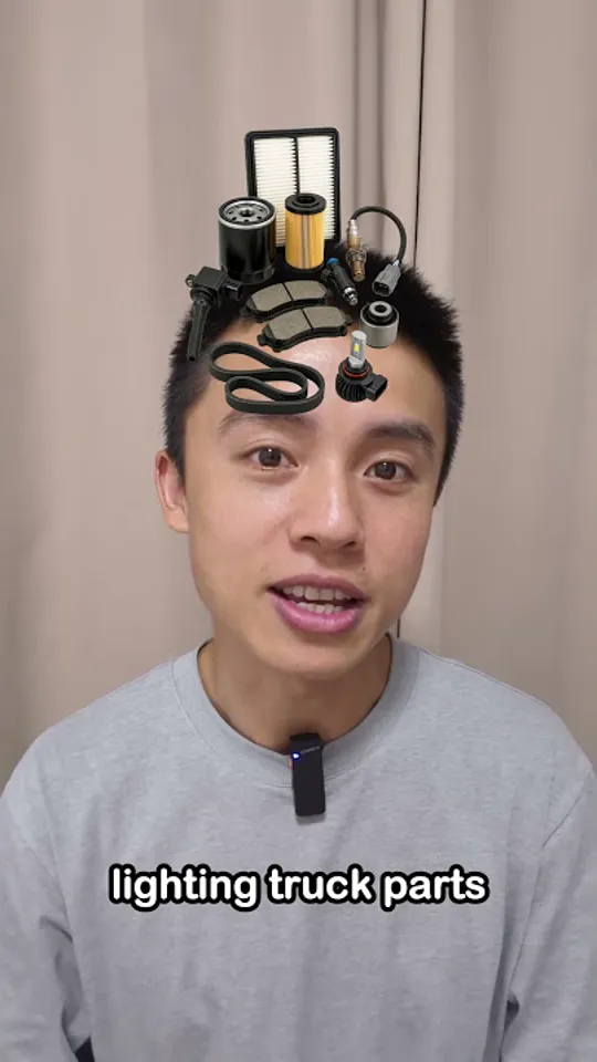 Chenhao explaining auto parts supply