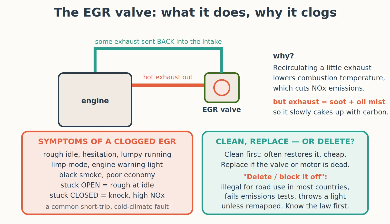 Diagnostic diagram: Can You Clean or Block Off an EGR Valve?