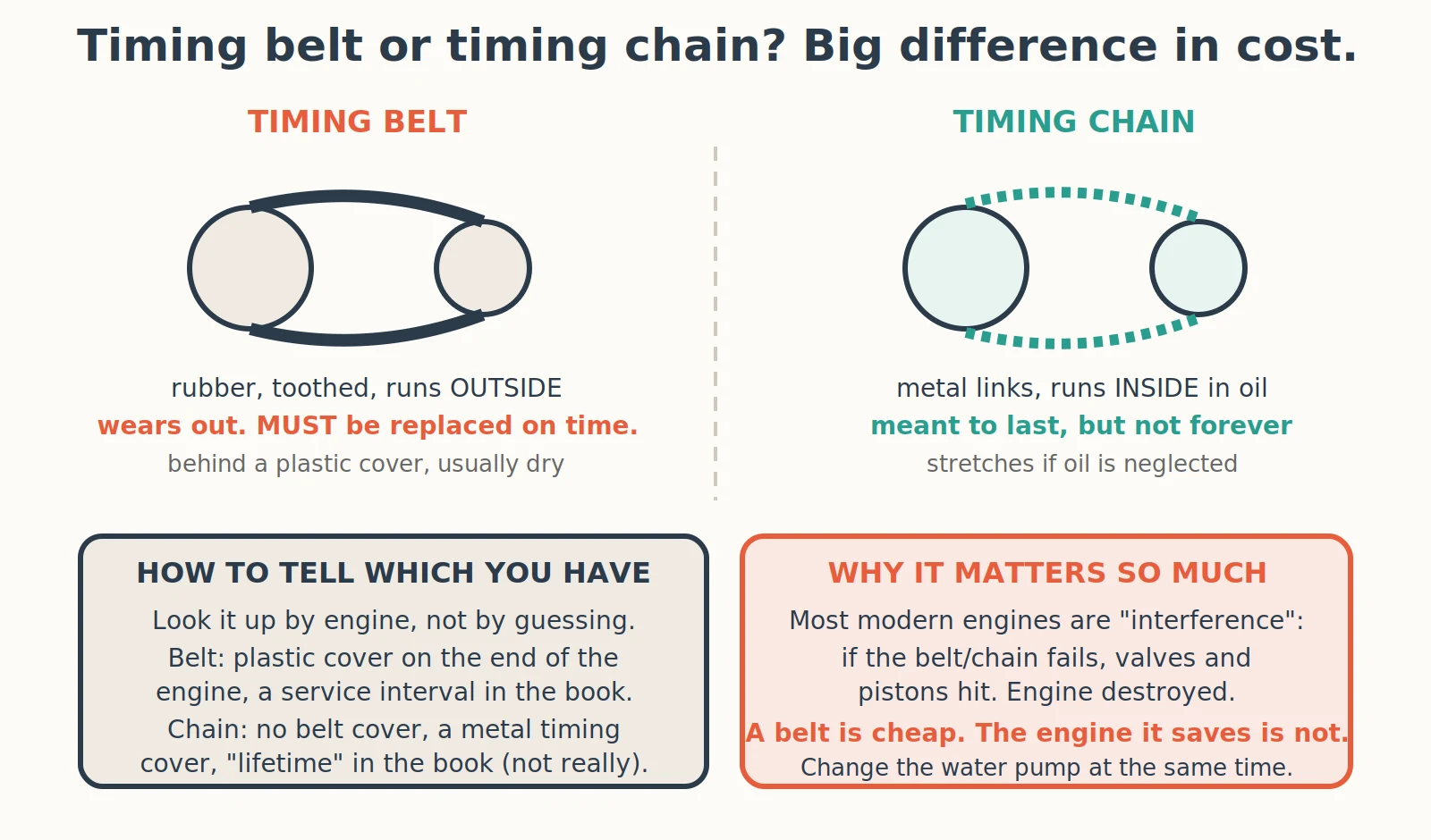 Diagnostic diagram: How Do I Know If My Car Has a Timing Belt or a Timing Chain?